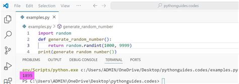 python random 4 digit number|random 4 number code.